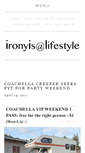 Mobile Screenshot of ironyisalifestyle.com